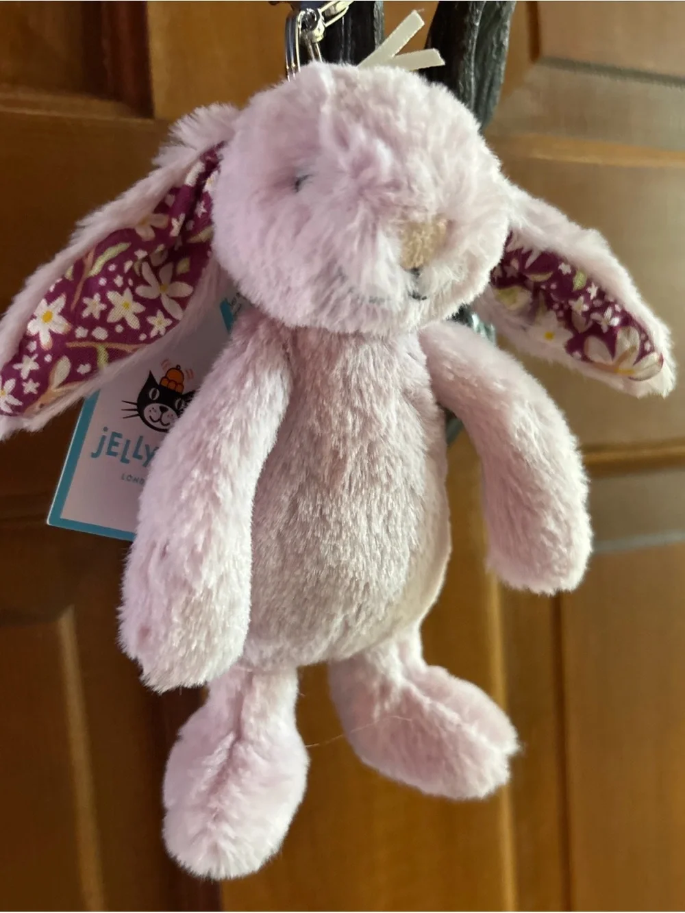 Jellycat THISTLEPOP BLOSSOM BUNNY Bag Charm NWT out of stock pastel purple